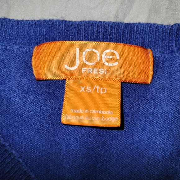 Blue V-neck Sweater - Picture 2 of 3